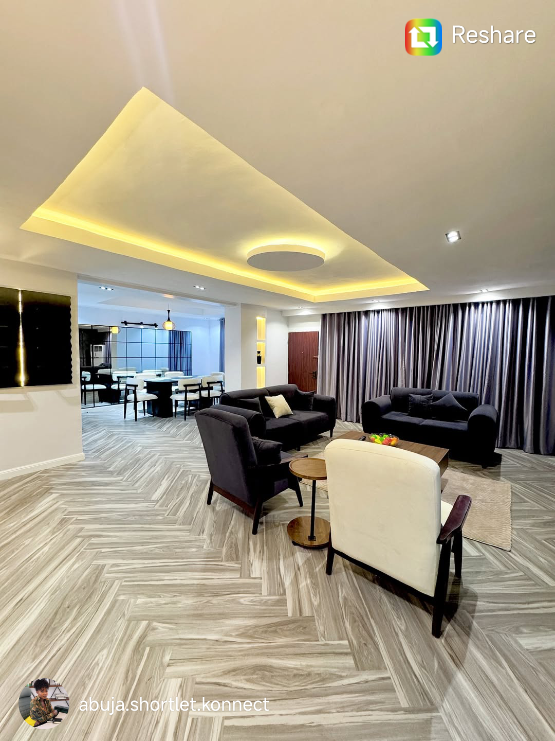TASTEFULLY FURNISHED THREE BEDROOM APARTMENT IN WUSE 2, ABUJA.